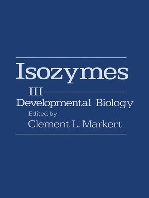 cover image of Isozymes, Volume 3